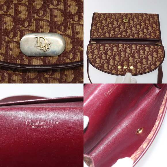 DIOR Trotter Canvas Shoulder Bag Red - Picture 11 of 12